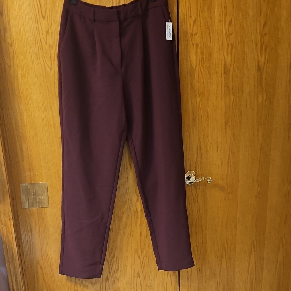 Old Navy Deep Burgundy Women's Trousers